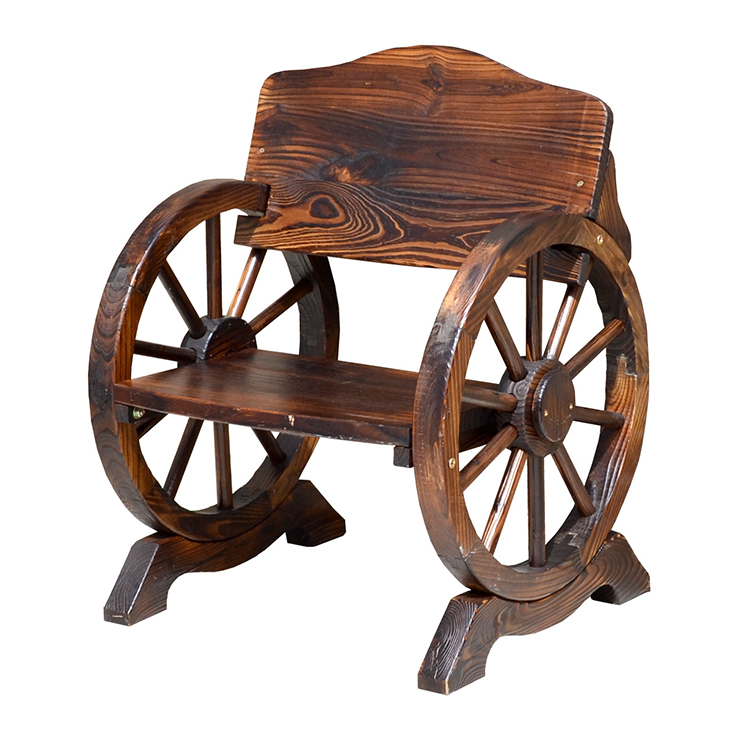 椅子 おしゃれ 車輪ベンチ 650 木製ベンチ 天然木 コンパクト