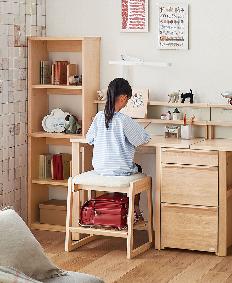 【Falissファリス】スツール・チェア・学習椅子・勉強・FLC-802MOGY コイズミファニテック コイズミ KOIZUMI 学習椅子 学習チェア タモ