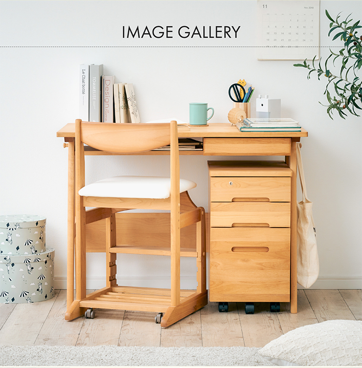 堀田木工所　学習机　日本製　アルダー材　デスク 堀田木工所 オーダーデスク 幅90-99cm 国産 日本製 完成品 アルダー