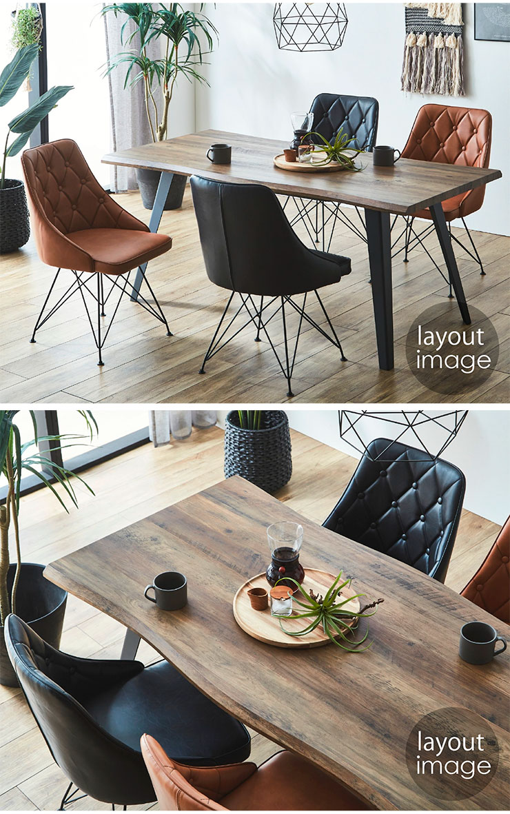 ダイニング 回転チェア 2脚セット DC7259A 2色対応 回転椅子