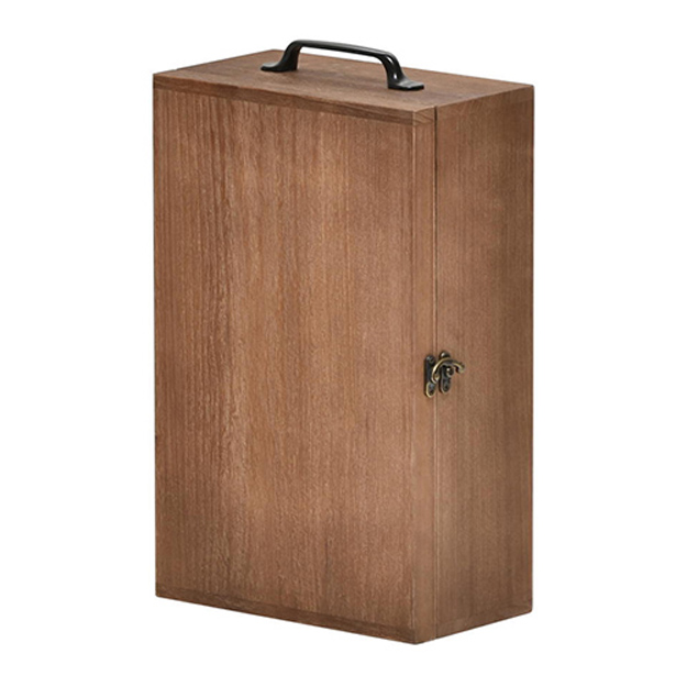 ツールボックス おしゃれ アウトドア キッチンツールボックス ONOD0084 木製ボックス 天然木 桐製 持ち運び 持ち手付 アンティーク風 フック付 小物収納付き｜mobel｜03