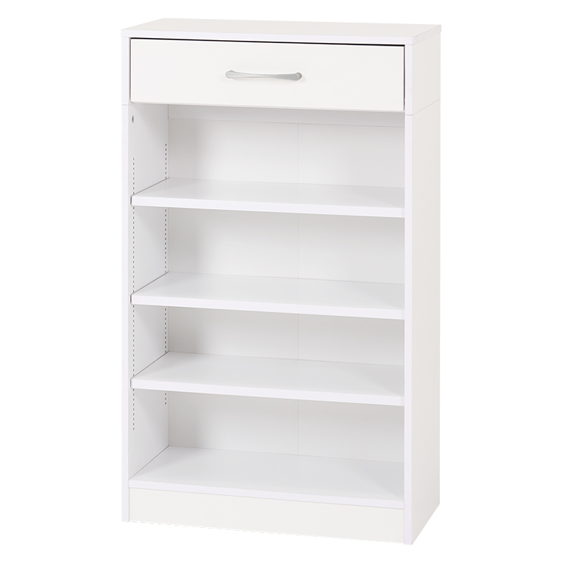 ブックラック 本棚 絵本ラック ブックシェルフ オープンラック 大容量 スリム おしゃれ 引き出し付き 木製 可動棚 かわいい シンプル 3色対応 RCC-1707 幅60cm | DT | 03