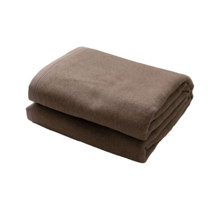 カシミヤ　毛布 140x200cm カシミヤ毛布(スタンダード) シングルサイズ (140×200cm/ブラウン)