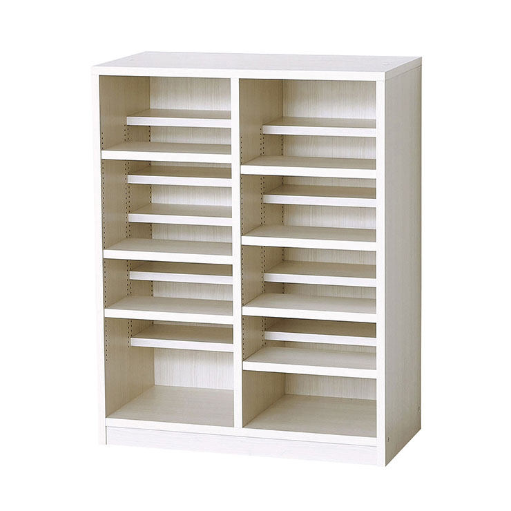 国産 本棚 書棚 ブックラック ブックシェルフ オープン収納 小物収納 リビング 書斎 可動棚 連結可 大容量 省スペース おしゃれ ダブル棚板本棚 幅90cm 2色対応 |  | 02