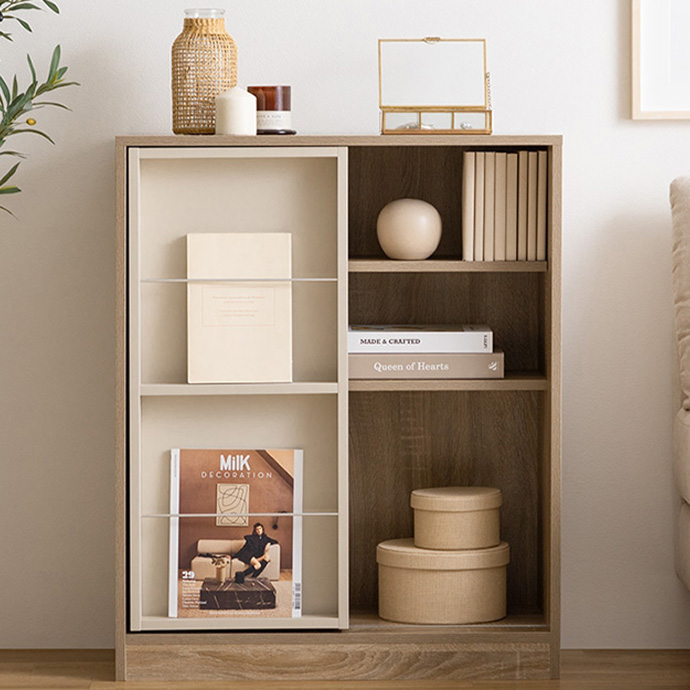 本棚 大容量 幅71cm ブックシェルフ コミックラック 3段 ディスプレイ 漫画収納 マガジンラック おしゃれ 子供部屋 スライド式 本棚ラック Mysa(ミーサ) 2色対応 |  | 01