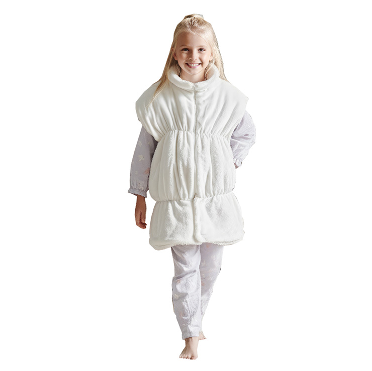【NERUS 正規品 ネルス】寝具 着る毛布 子供用 吸湿発熱 4way Manon Kids(マノンキッズ) Mサイズ 3色対応 おしゃれ 静電気防止 ノースリーブ ハイネック 洗える | smart-i | 01