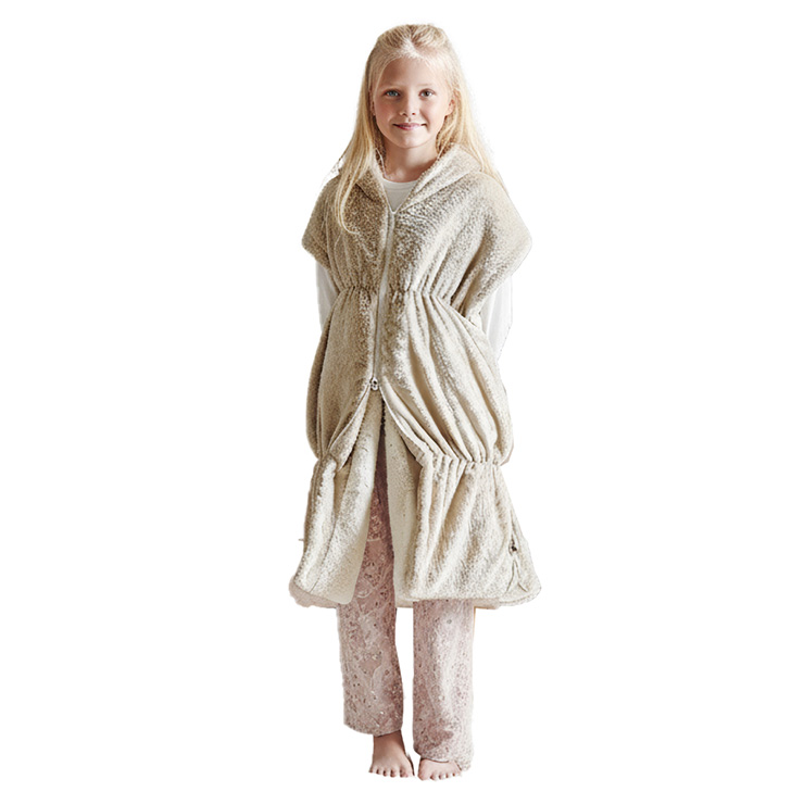 【NERUS 正規品 ネルス】寝具 着る毛布 子供用 吸湿発熱 4way Manon Kids(マノンキッズ) Mサイズ 3色対応 おしゃれ 静電気防止 ノースリーブ ハイネック 洗える | smart-i | 02
