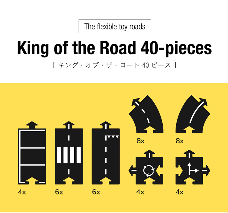 正規輸入品 オランダ直輸入 waytoplay King of the Road 40-pieces 子供 小学生 プラレール好き おうち遊び  室内遊び 海外 輸入