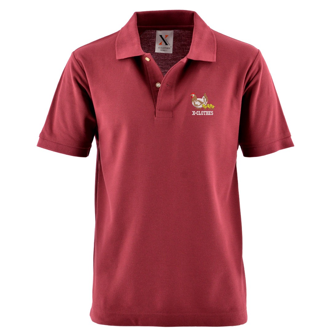 半袖ポロシャツ☆M☆赤☆S刺繍ロゴ☆ STUSSY】半袖ポロシャツ☆M