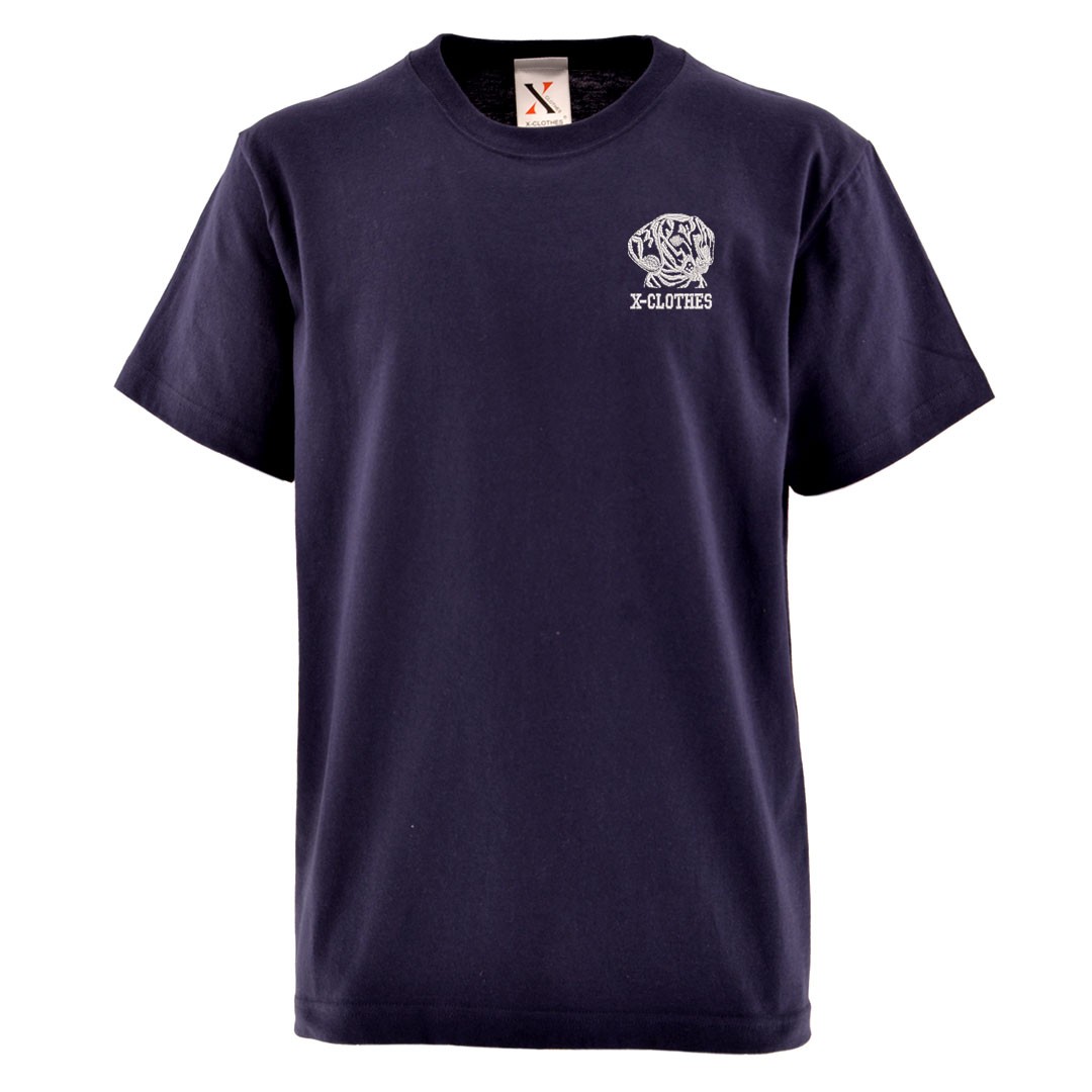 5.6oz オリジナル 刺繍 半袖 Tシャツ メンズ ワンポイント ロゴ 
