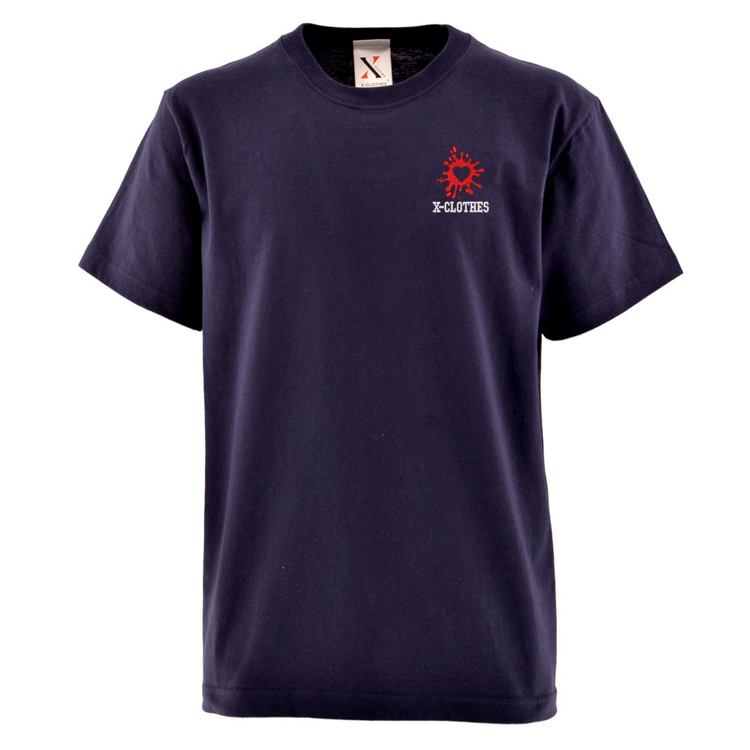 5.6oz オリジナル 刺繍 半袖 Tシャツ メンズ ワンポイント ロゴ 