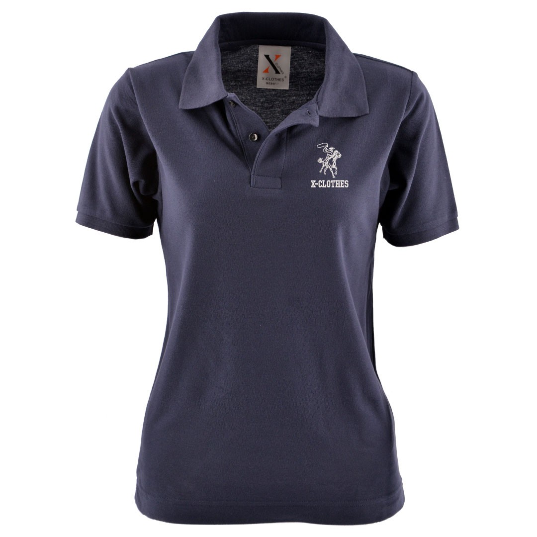 刺繍 半袖 ポロシャツ レディース オリジナル 無地 ワンポイント ロゴ