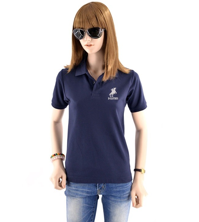 刺繍 半袖 ポロシャツ レディース オリジナル 無地 ワンポイント ロゴ