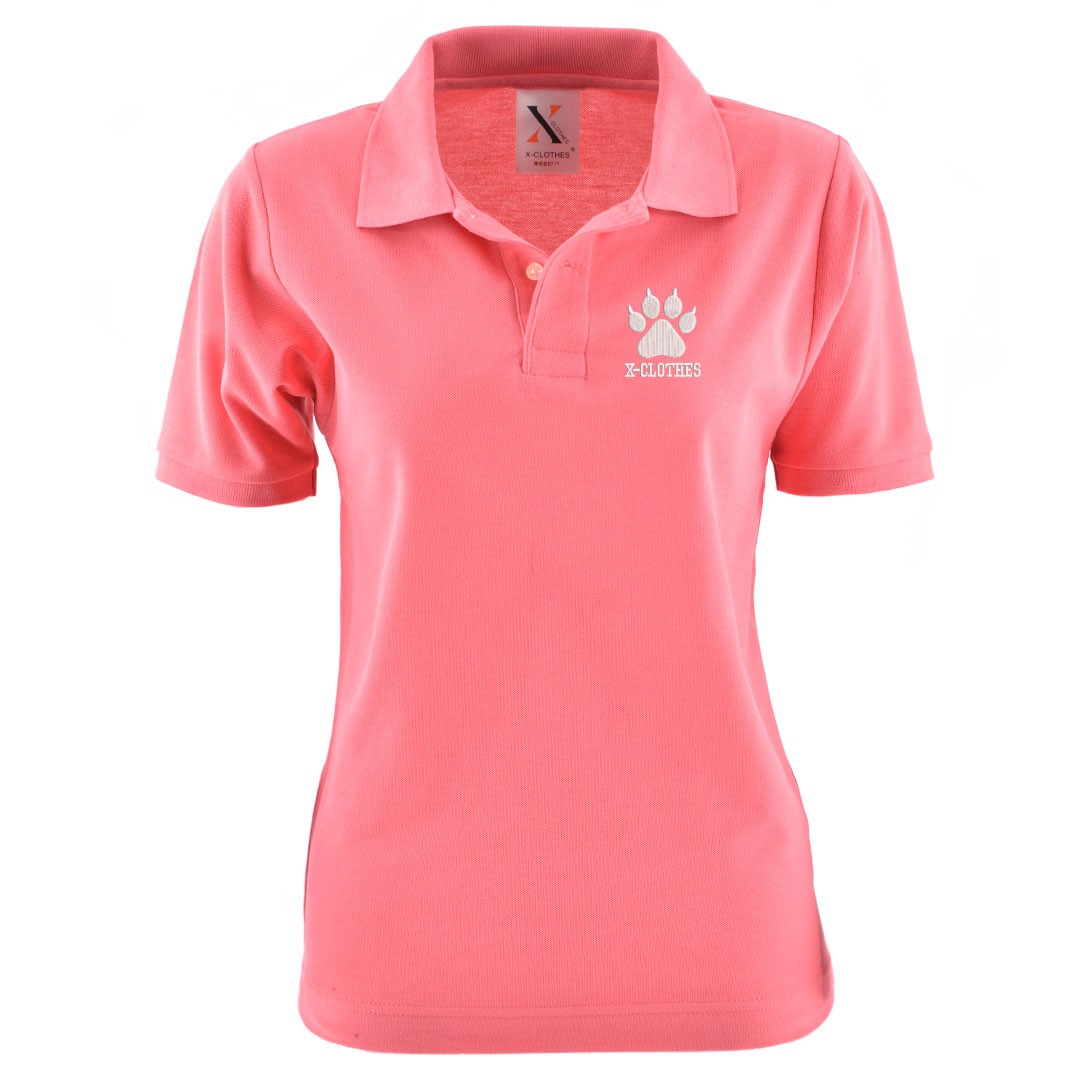 刺繍 半袖 ポロシャツ レディース オリジナル 無地 ワンポイント ロゴ