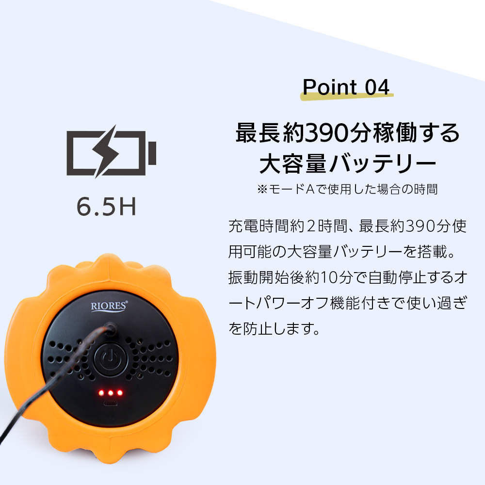 ご予約品 Riores 電動 フォームローラー ストレッチ用ポール 筋膜 リリース ローラー リセット用ポール 体幹 ストレッチ トリガーポイント ヨガポール 器具 奉呈