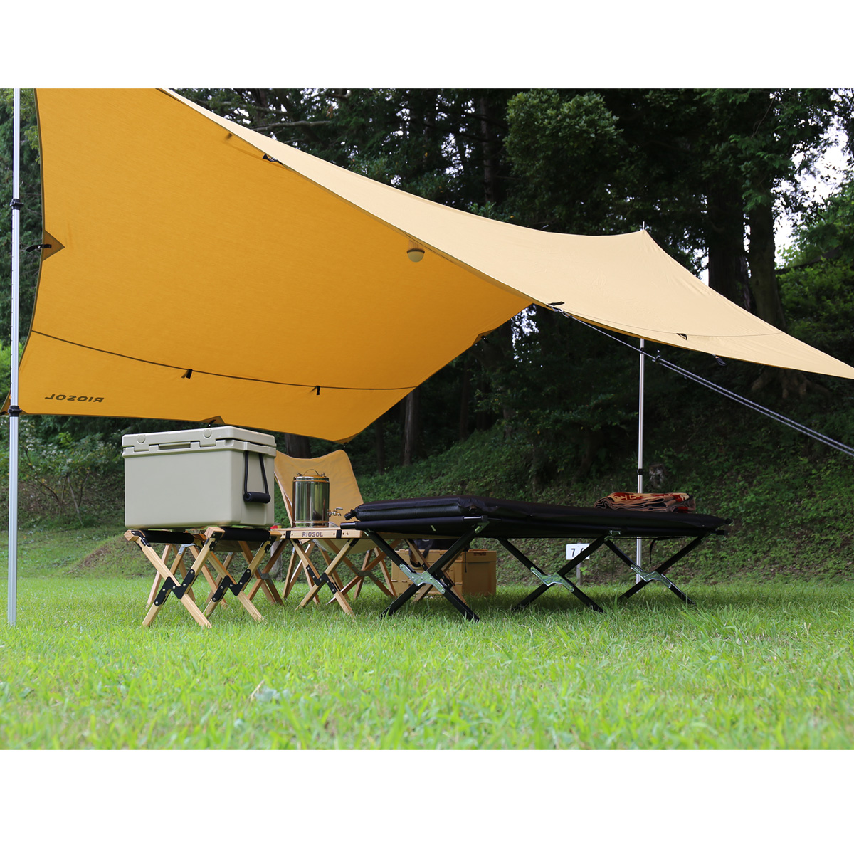 楽天市場】CHANODUG OUTDOOR Premium natural tarp ヘキサタープ