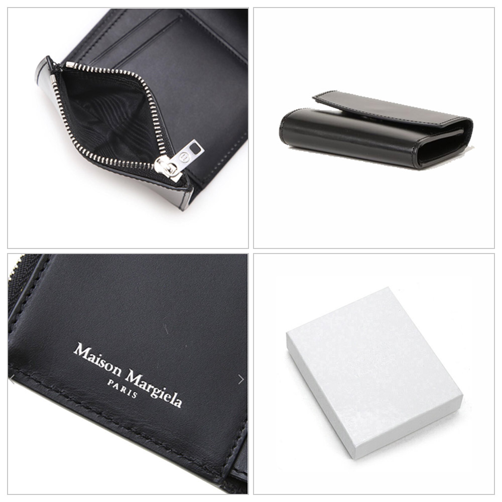 Maison Margiela メゾンマルジェラ 三つ折財布 MM6 Maison Margiela メゾン マルジェラ ZIP COMPACT TRI FOLD