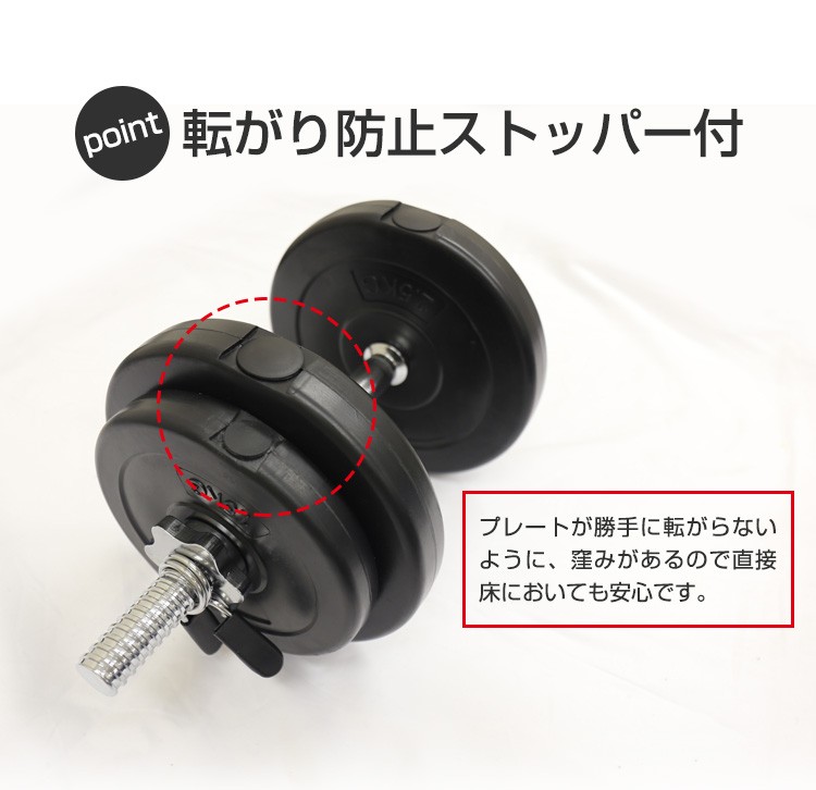 RIORES セメントダンベル 10kg 2個セット [計20kg] 鉄アレイ