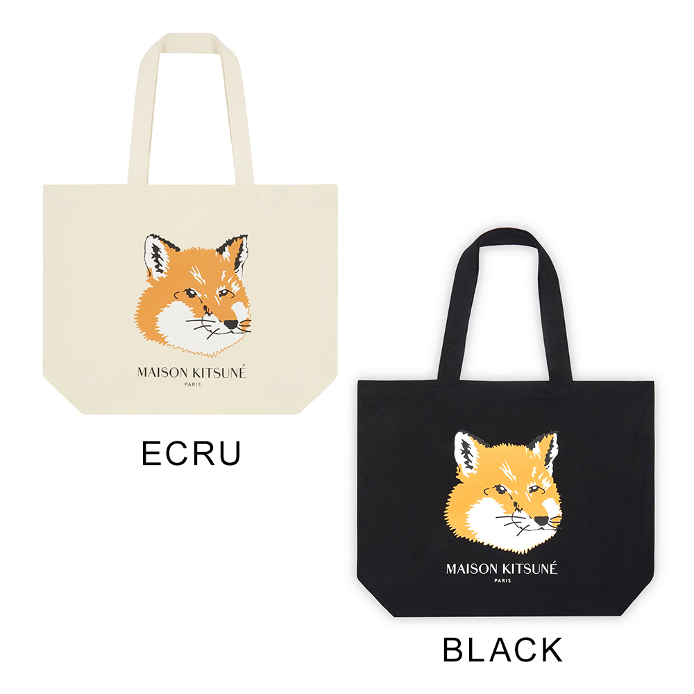 MAISON KITSUNE バッグ FOX HEAD TOTE BAG EU05110WW0008 : MOBILE