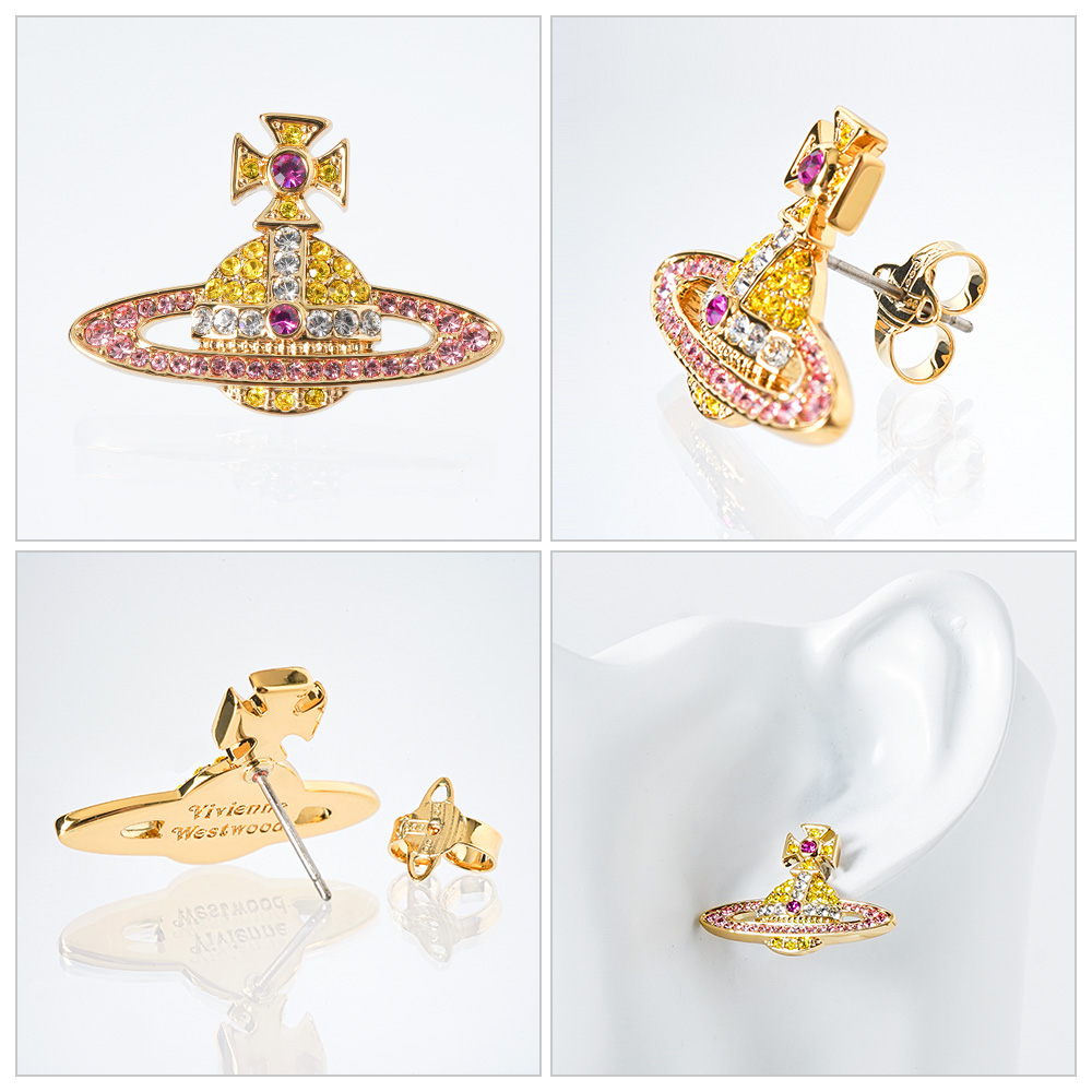 ◆Vivienne Westwood◆KIKA オーブ ピアス 新作☆vivienne westwood☆ラインストーンKIKAオーブピアス