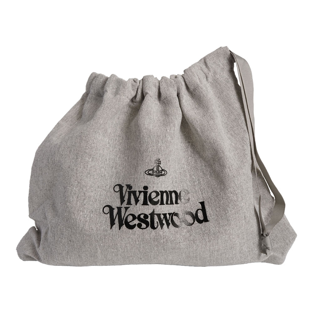 ヴィヴィアンウエストウッド バケットバッグS ブルー 巾着型 2way Vivienne Westwood ヴィヴィアン CANVAS DRAWSTRING POUCH SET