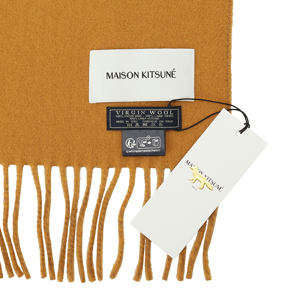 MAISON KITSUNE メゾンキツネ マフラー ストール FOX HEAD PATCH SCARF
