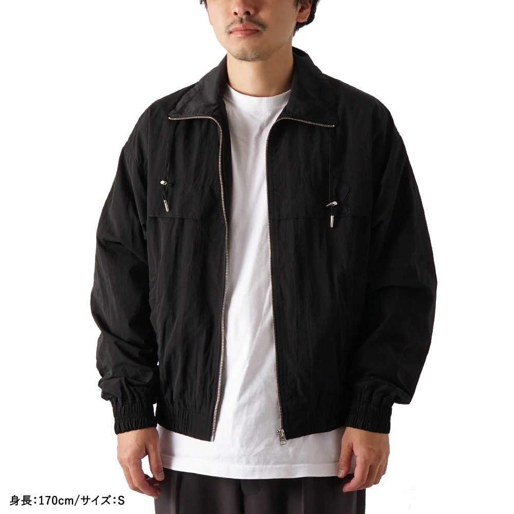 冬物限定値下げ Ami Paris アミ パリス ADC ZIPPED JACKET ナイロン