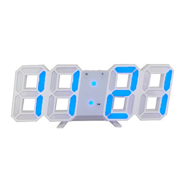 デジタル時計 おしゃれ 置き時計 壁掛け 3D 立体 led 温度 湿度 日付