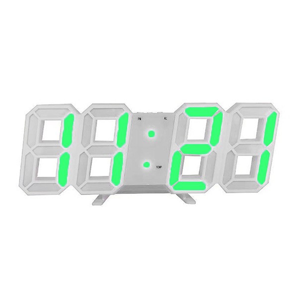 デジタル時計 おしゃれ 置き時計 壁掛け 3D 立体 led 温度 湿度 日付