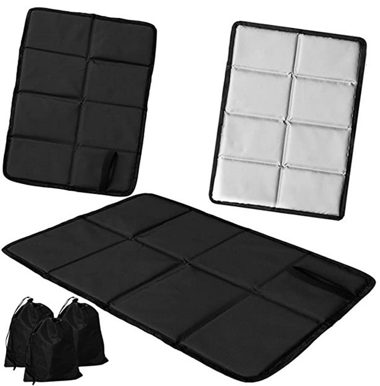 k*e様 airweave 黒い折りたたみクッション 折り畳み クッション 座布団