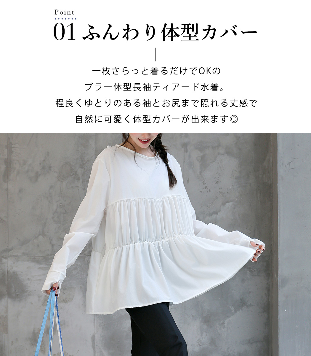 ラッシュガード 水着 体型カバー レディース ...の詳細画像4