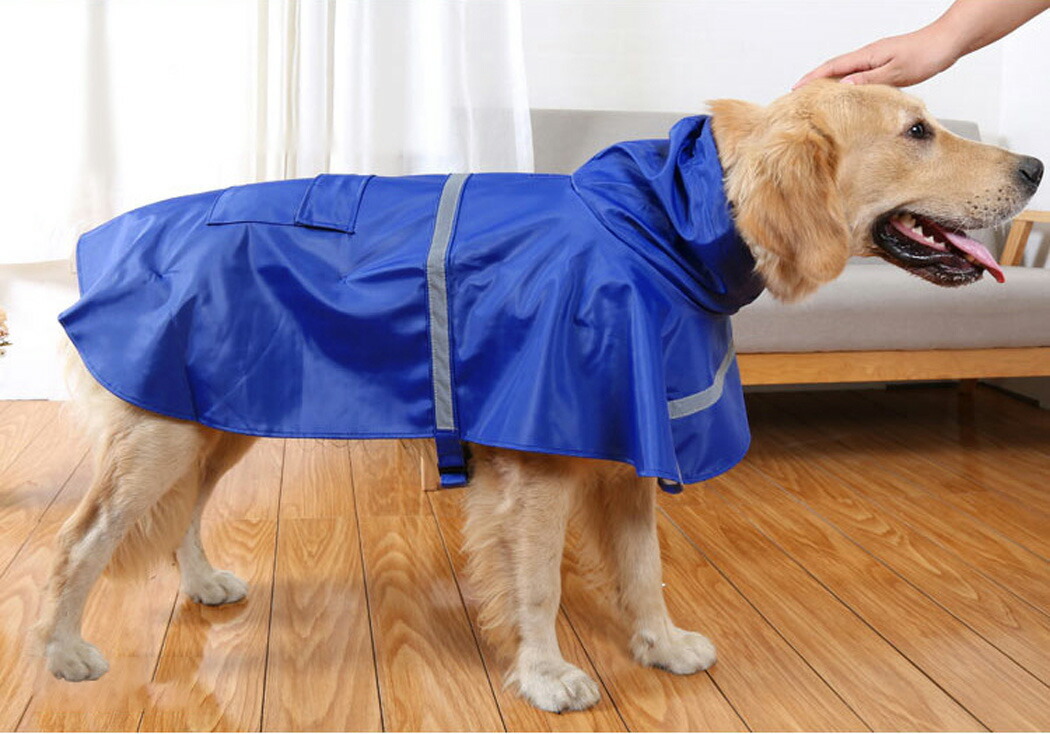 犬用 レインコート 着せやすい ポンチョ 小型犬 中型犬 大型犬 フード