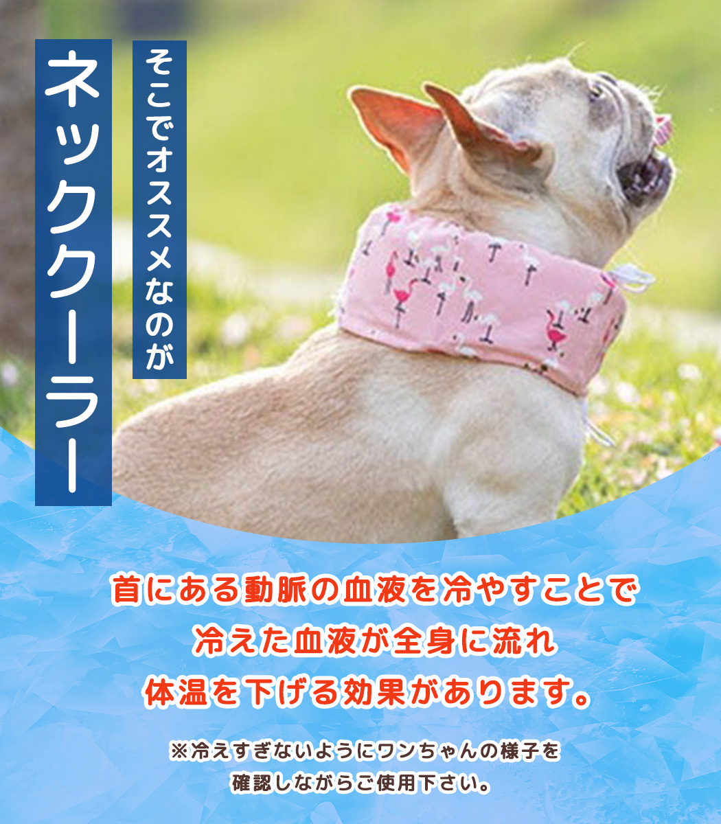 犬用 ネッククーラー ひんやり クール 熱中症対策 暑さ 保冷剤 冷却 夏 散歩 お出かけ アウトドア 屋外 首冷やす 関連画像3