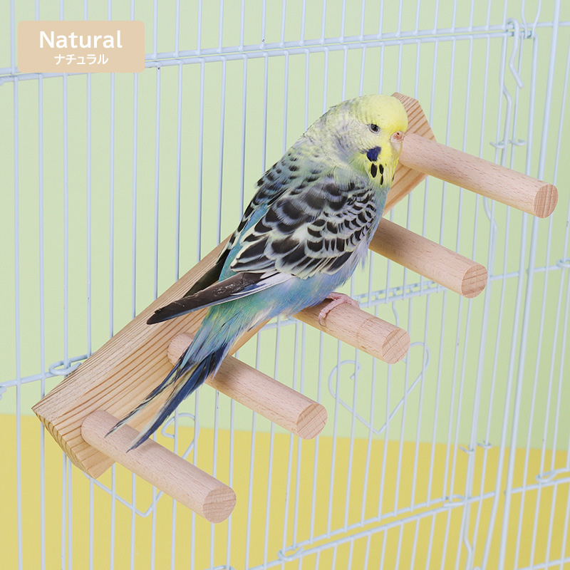 インコ 鳥 止まり木 階段 小鳥 ペットグッズ 鳥用品 ケージ 固定可能