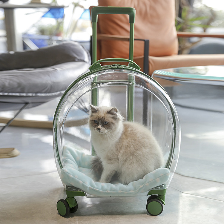 ペットキャリー キャスター付き 4輪 360度回転 猫 小型犬 2way 