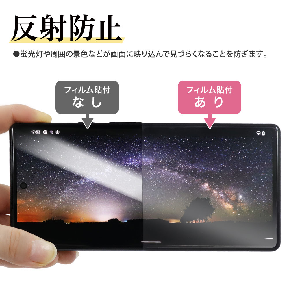 ASDEC Xiaomi Redmi Note 13 Pro 5G フィルム ギラつき抑制 耐指紋 反射防止 ノングレアフィルムSE レンズ保護 NSE-MIRN13P-Z RedmiNote 13Pro 5G 保護フィルム｜mobilefilm｜10