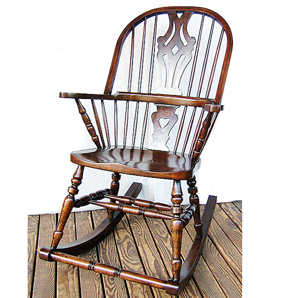 英国調アンティーク ロッキングチェア ロッキングチェア 英国アンティークリプロダクト オーク 本州送料無料