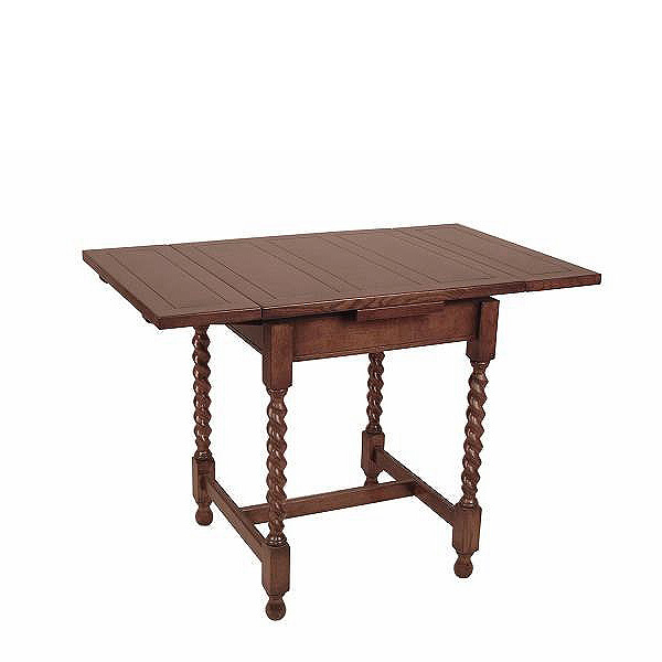 英国アンティーク調 伸長式ダイニングテーブル ドローリーフ ツイスト