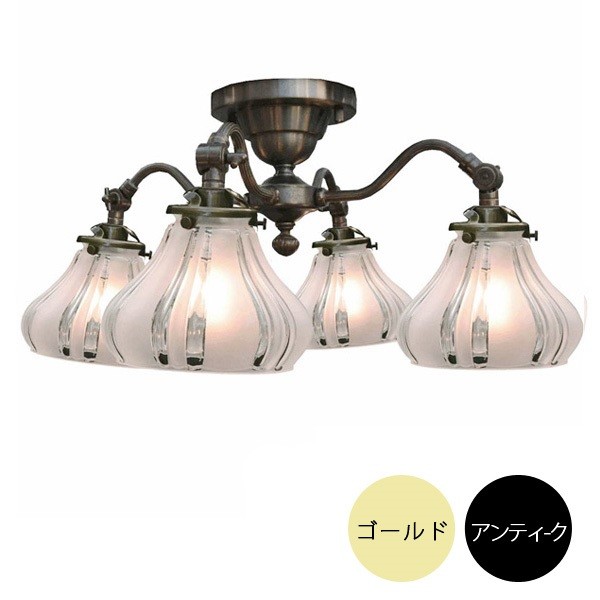 4灯シーリングライトセット シーリングランプ （60Wx4灯） 電球別売 2