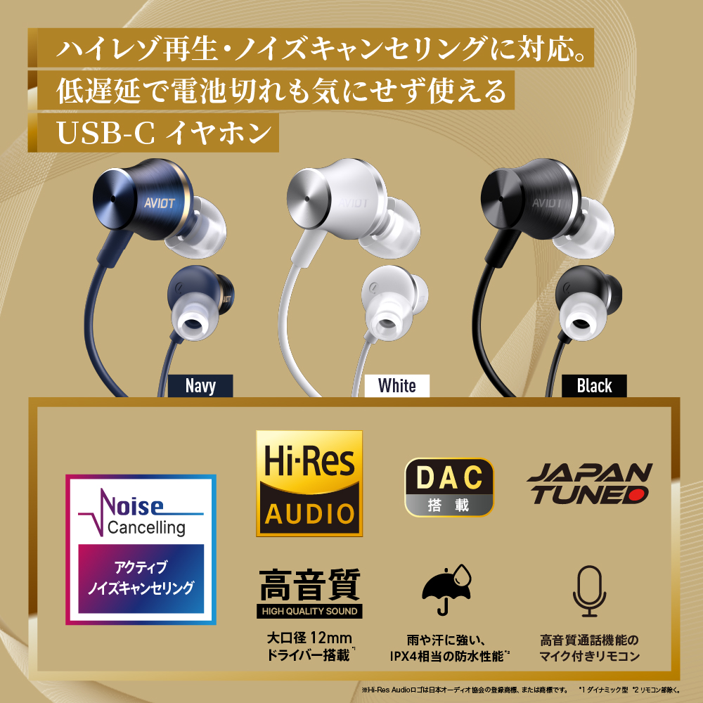 AVIOT CE-V1 有線イヤホン USB ...の詳細画像2