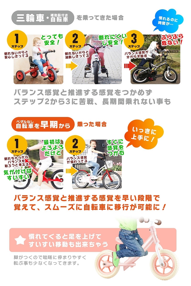 子供用自転車 ペダルなし LENJOY バランス キック バイク