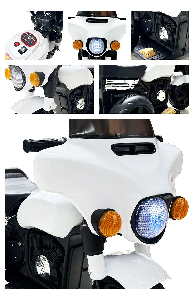 乗用玩具 電動乗用玩具 ハーレースタイル バイク American bike 簡単