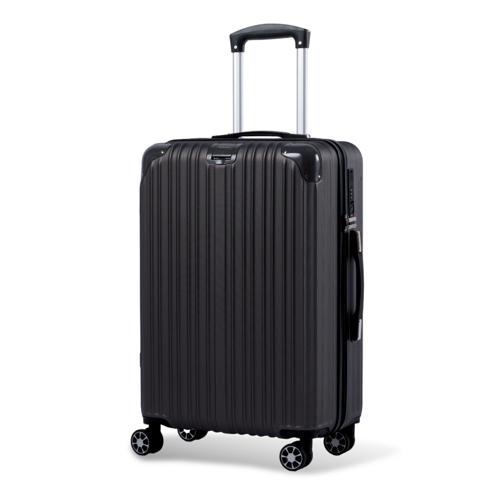 スーツケース USBポート付き キャリーケース Lサイズ キャリーバッグ トランク 7-14日泊用 大型 軽量 360度回転 大容量 ファスナー式  旅行 ビジネス sc113-28
