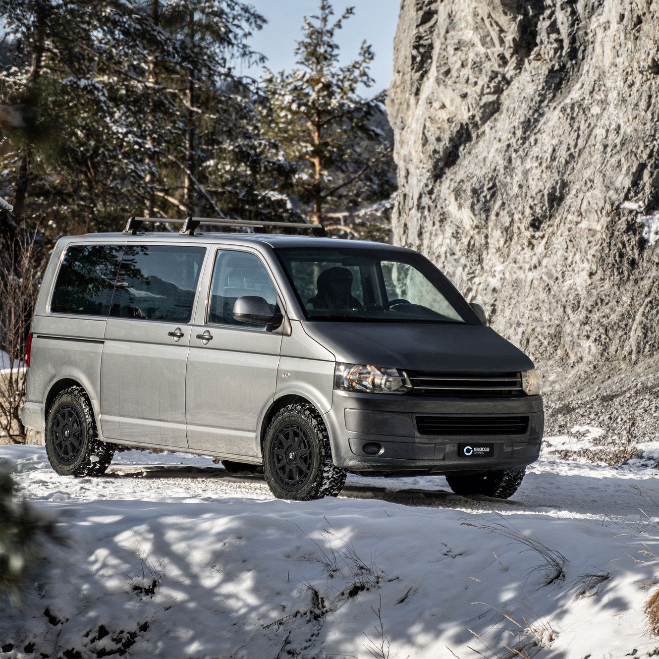 OZ SPARCO Gravel【スパルコ グラベル】18ｘ8.0 +48 5H/112 マットブラック（MB） ｘ4本の画像