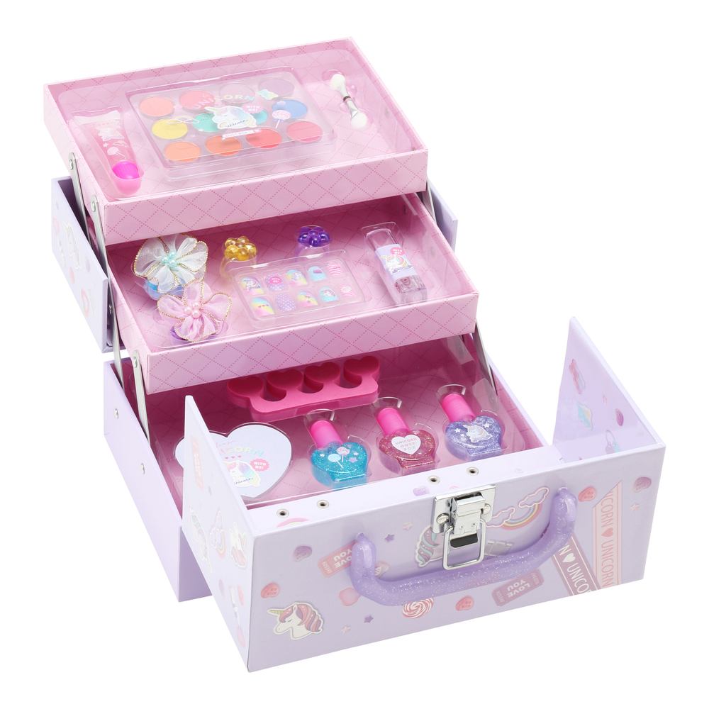 バニティ 通販バニティ メイクボックス 3段 ユニコーン メイクセット