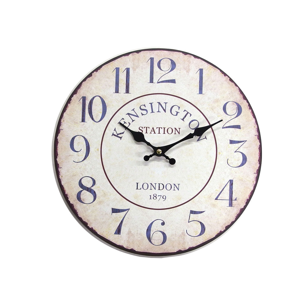 キーストーン 壁掛け時計 key stone 通販 雑貨 ウォールクロック 時計 壁掛け アナログ時計 おしゃれ 子供部屋 リビング 掛け時計 ビンテージ風 カジュアル | KEY | 02