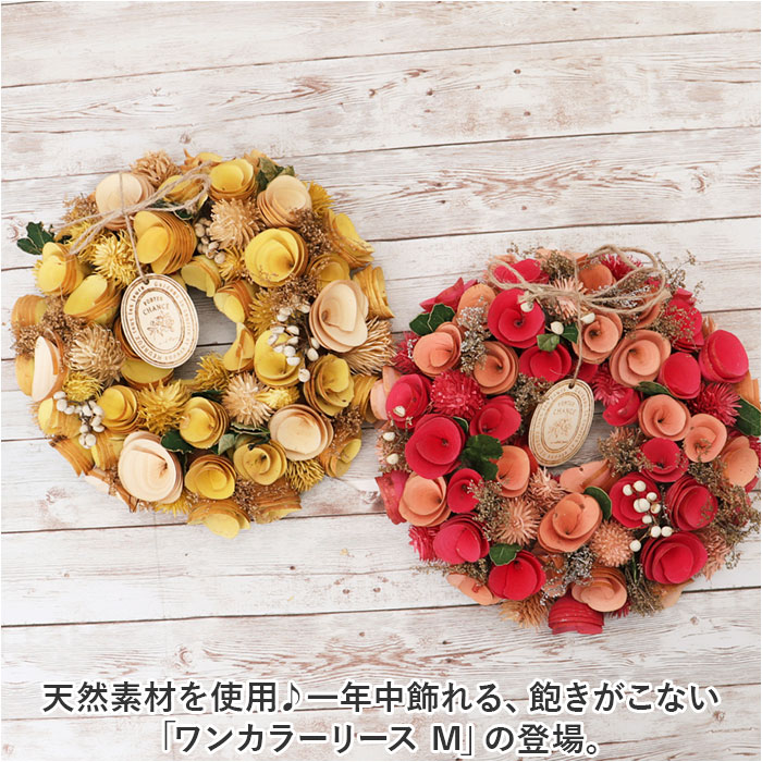 リース 玄関 Mサイズ 通販 ナチュラルリース...の詳細画像1