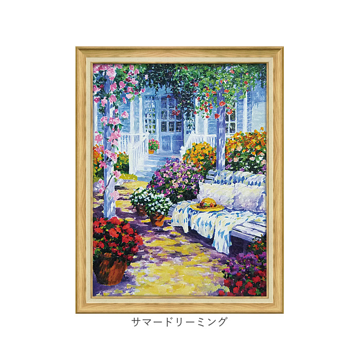 アートフレーム 通販 日本 壁掛けアート 絵画 壁飾り W54x H69cm アートポスター 風景画 おしゃれ かわいい 玄関 リビング 寝室 新生活 結婚祝い 額入り_13