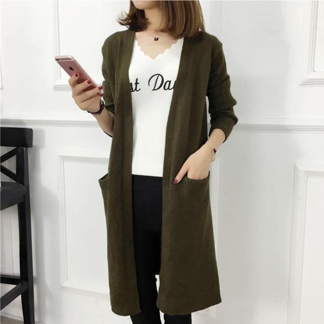 シアーニットロングカーディガン ロングカーディガン ニットソー