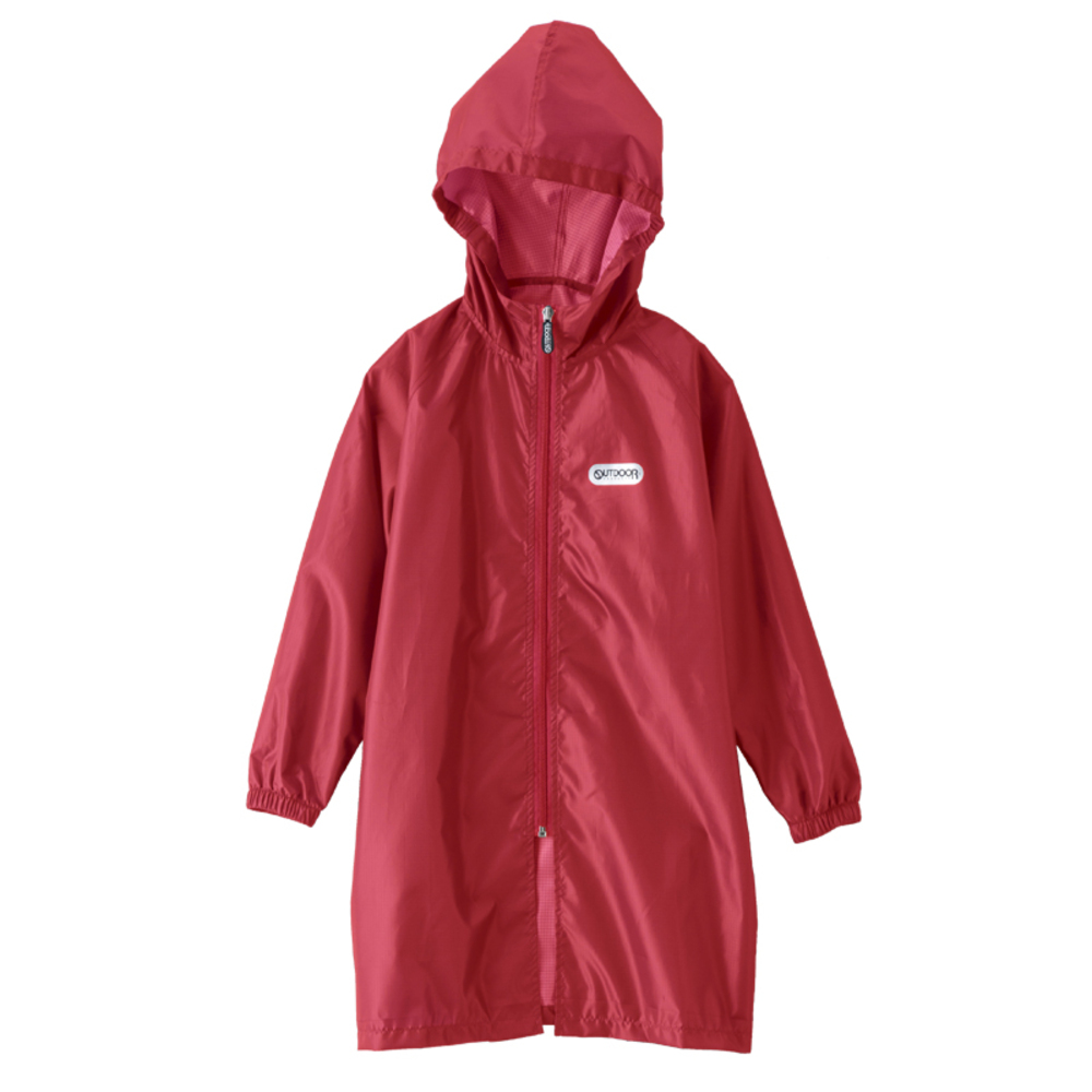 レインコート キッズ ランドセル対応 ファスナー 好評 アウトドアプロダクツ OUTDOOR PRODUCTS 男の子 女の子 130 140 150  雨具 レインウェア 合羽 かっぱ